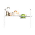 thumbnail image 1 of Hyasfey Retractable Storage Rack Anti-Corrosion Strong Load-bearing Bathroom Under-Sink Expandable Heavy Duty Metal Shelf Organizer, 1 of 8