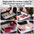 thumbnail image 3 of Juego de 5 Tablas de Picar de Cocina, Cutting Board Acero Inoxidable con Asa, Portátil Fácil Limpiar Doble Cara Tablas para Servir Carne, Pan, Queso, Frutas y Verduras, 3 of 7