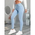 thumbnail image 2 of Women Stretch Skinny Jeans Lady Slim Fit Pencil Jeans Girls Leggings Straight Leg Denim Pants Blue Gray Black Sexy Long Trousers, 2 of 6