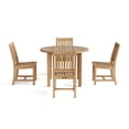 thumbnail image 4 of Teak Dining Table Furniture Grade-A Natural Teak 42" Round Dining Table, 4 of 4