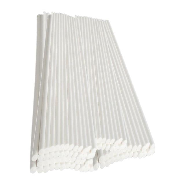 EGNMCR Lollipop Stick Solid Paper Stick Food Grade Cake Stick Chocolate Stick 100PCS Solid paper stick