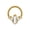Gold 3, variant on Geometric Stainless Steel Seamless Nose Rings Comfortable Wear for Daily Fashion