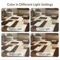 thumbnail image 7 of ODIKA 8'x10' Washable Area Rug Durable, Non-Slip Interlocking Shapes Neutral Blocks Brushstroke Large Beige Abstract Playful for Living Room, Under Sectional, Family, 7 of 7
