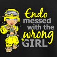 thumbnail image 3 of CafePress - Combat Girl Endometriosis Women's Dark Pajamas - Women's Short Sleeve Print T-Shirt and Pants Dark Cotton Pajama Set, 3 of 7