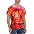 thumbnail image 5 of Rocae Autumn Maple Leaves for Men's Moisture-Wicking Crew Tee - T-Shirt for Sports, Outdoor Activities, and Casual WearSmall, 5 of 9