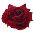 thumbnail image 1 of EeaseMX Horquilla 2 en 1 con flor de rosa artificial grande, broche de flores para mujer para fiesta (rojo vino), 1 of 8