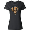 thumbnail image 3 of Inktastic Leukemia Awareness with Orange Ribbon Heart Women's T-Shirt, 3 of 5
