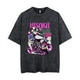 thumbnail image 2 of HUNTER×HUNTER Hisoka Short-sleeved T-shirt Summer vintage crewneck top, 2 of 7