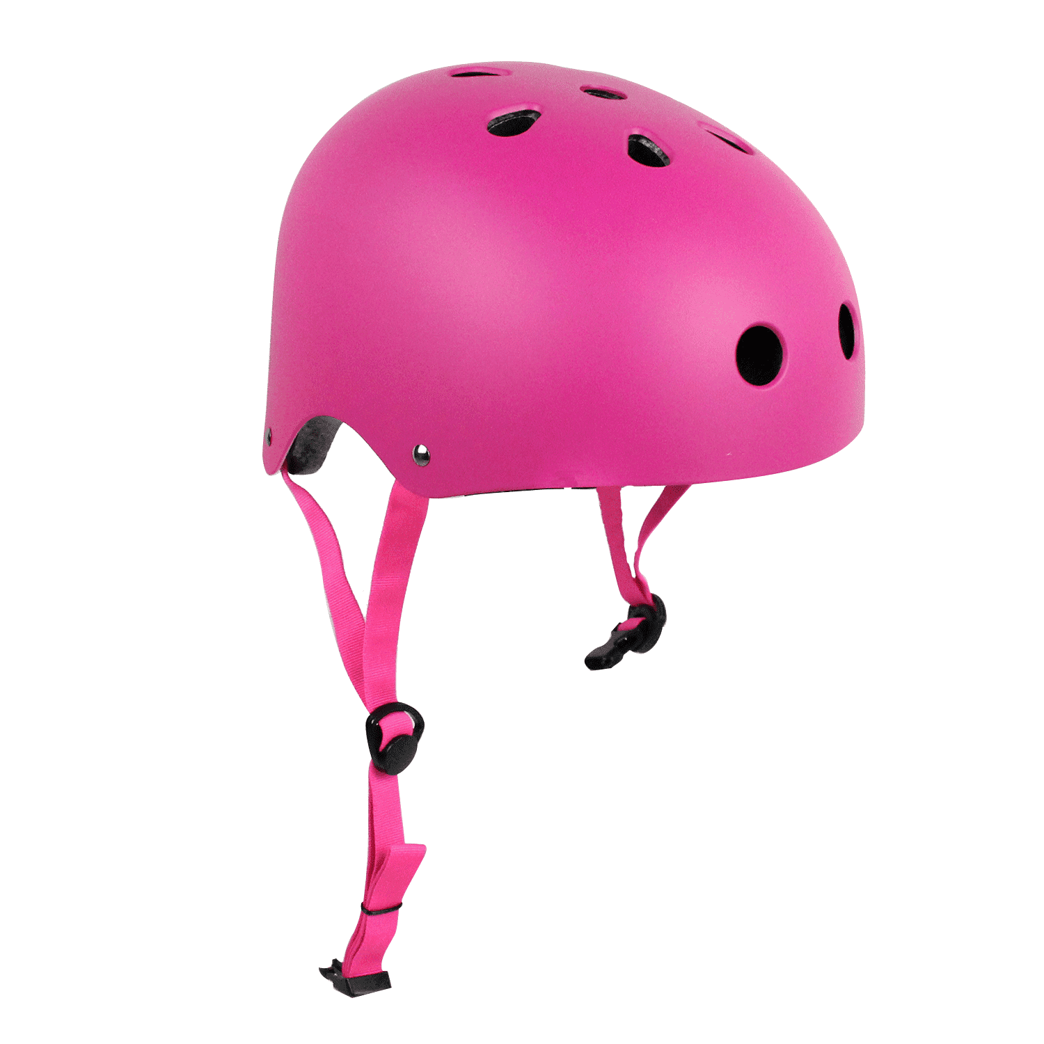 Adult One Size Krown Purple Shell with Pink Strap Skateboard Helmet