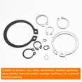 thumbnail image 5 of Uxcell 325 Pack External Retaining Rings, 16 Sizes 304 Stainless Steel Circlip Snap Ring, 5 of 6