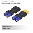 thumbnail image 3 of Adaptador de conector de 3 piezas XT60 macho a EC3 hembra y 1 pieza XT60 hembra a EC3 macho para RC, convertidor de batería LiPo RC, 3 of 6