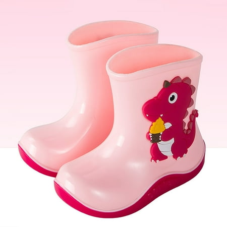 

JIKNTTR Toddler Kids Rain Boots For Boys Girls Waterproof Children S Rain Boots Textured Soles Non Light Comfortable Rain Shoes Anti- Ankle Boots