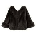 thumbnail image 3 of Winter Fleece Jacket For Girls Warm Thickened Jacket Soft Outerwear for Toddler Kids, 3 of 4