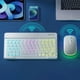 thumbnail image 3 of Teclado inalámbrico Bluetooth con Ratón blanco Sunnimix, 3 of 8