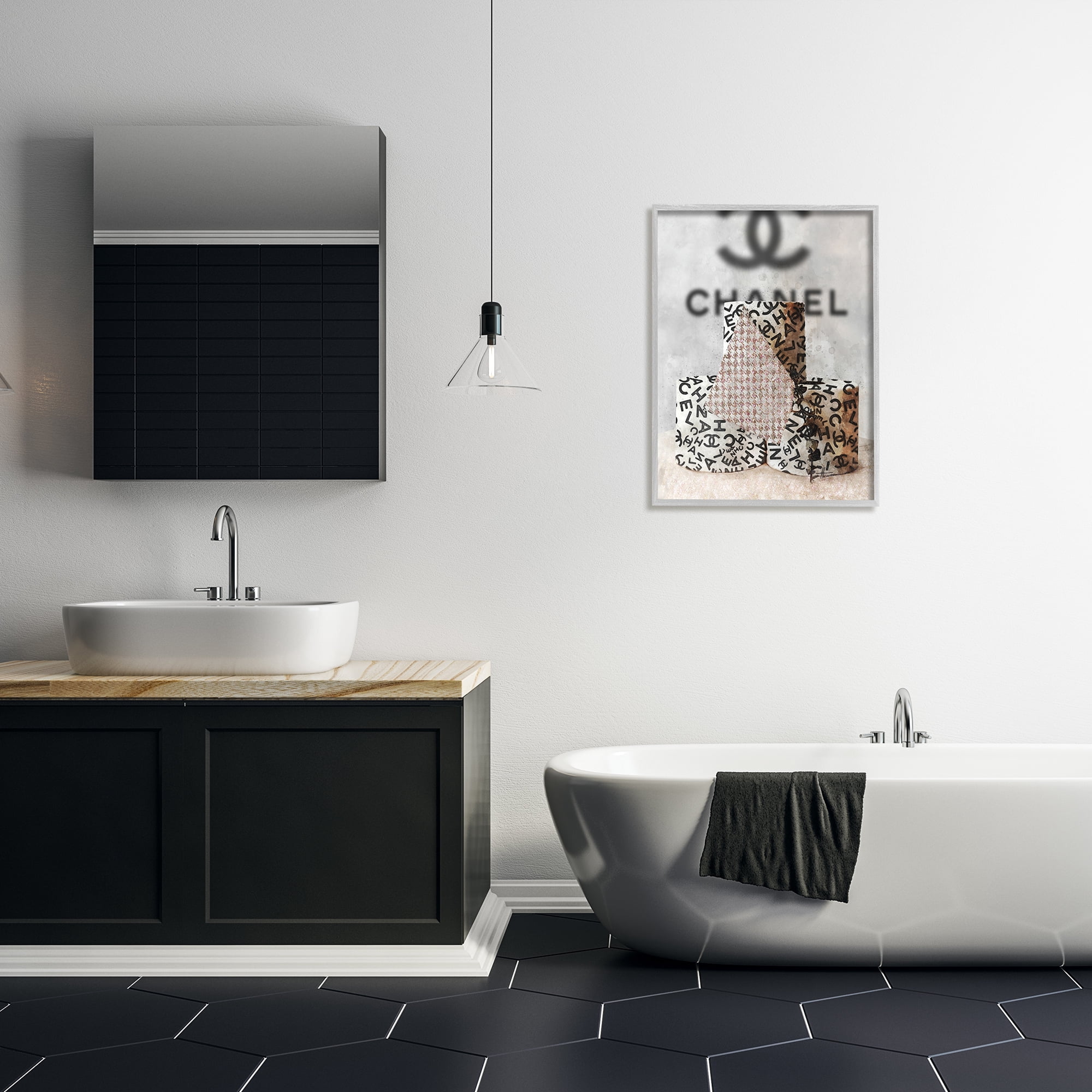 Stupell Industries Fashion Forward Toilet Paper Designer Detail, 24 x 30,Design by Ziwei Li