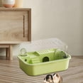 thumbnail image 6 of Bothyi Hamster Habitat Openable Top Portable Hamster Cage for Rats Hedgehog Gerbils green, 6 of 8