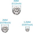 thumbnail image 4 of Piedra de circonia cúbica, diamantes sueltos, piedra de circonia cúbica, 100 Uds., circonita Aaa de 3mm para pendientes, pulseras, joyería Diy, 4 of 5