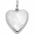 thumbnail image 1 of Sterling Silver Rhodium-Plated 20mm Footprints Heart Swing Locket (29 X 19.5) Made In Hong Kong -Jewelry By Sweet Pea, 1 of 8