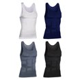 thumbnail image 2 of Chaleco adelgazante para hombre, 4 unidades, moldeador de cuerpo, entrenador de cintura, ropa interior para el abdomen, camisetas de entrenamiento, L, 4 colores, 2 of 15