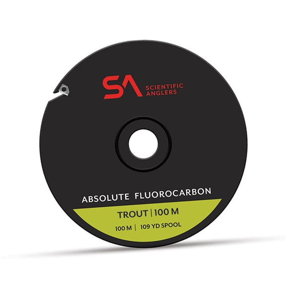 SCIENTIFIC ANGLERS Absolute Fluorocarbon Trout 6x 100m 6x-0x Clear Tippet (137836)