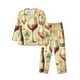 thumbnail image 1 of Balery Wine Pijama para Hombre de Dos Piezas con Manga Larga, Conjunto de Dormir y Descanso Suave con Bolsillos-Medium, 1 of 7