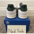 thumbnail image 4 of New Ad-id-as Stan Smith Classic Sneakers White Green Leather Men’s Shoes Size 9.5, 4 of 6