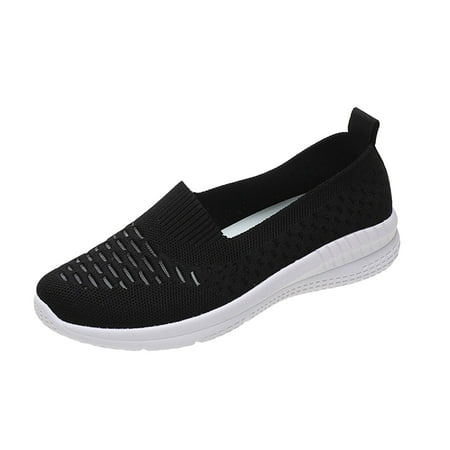 

WANYNG Ladies Shoes Summer Plus Size Lightweight Hollow Mesh Sneakers Non Slip Casual Running Shoes Sneakers for Women Comfortable Womens Sneakers Slip on Wide