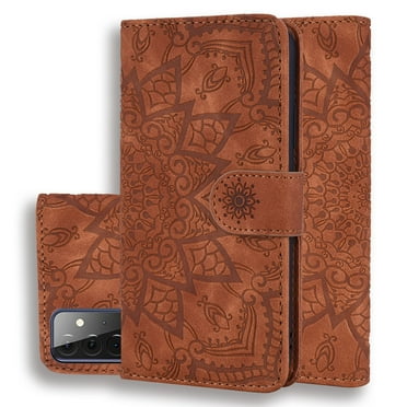Embossed Sunflower Pattern Horizontal Flip PU Leather Case with Holder & Card Slots & Wallet & For