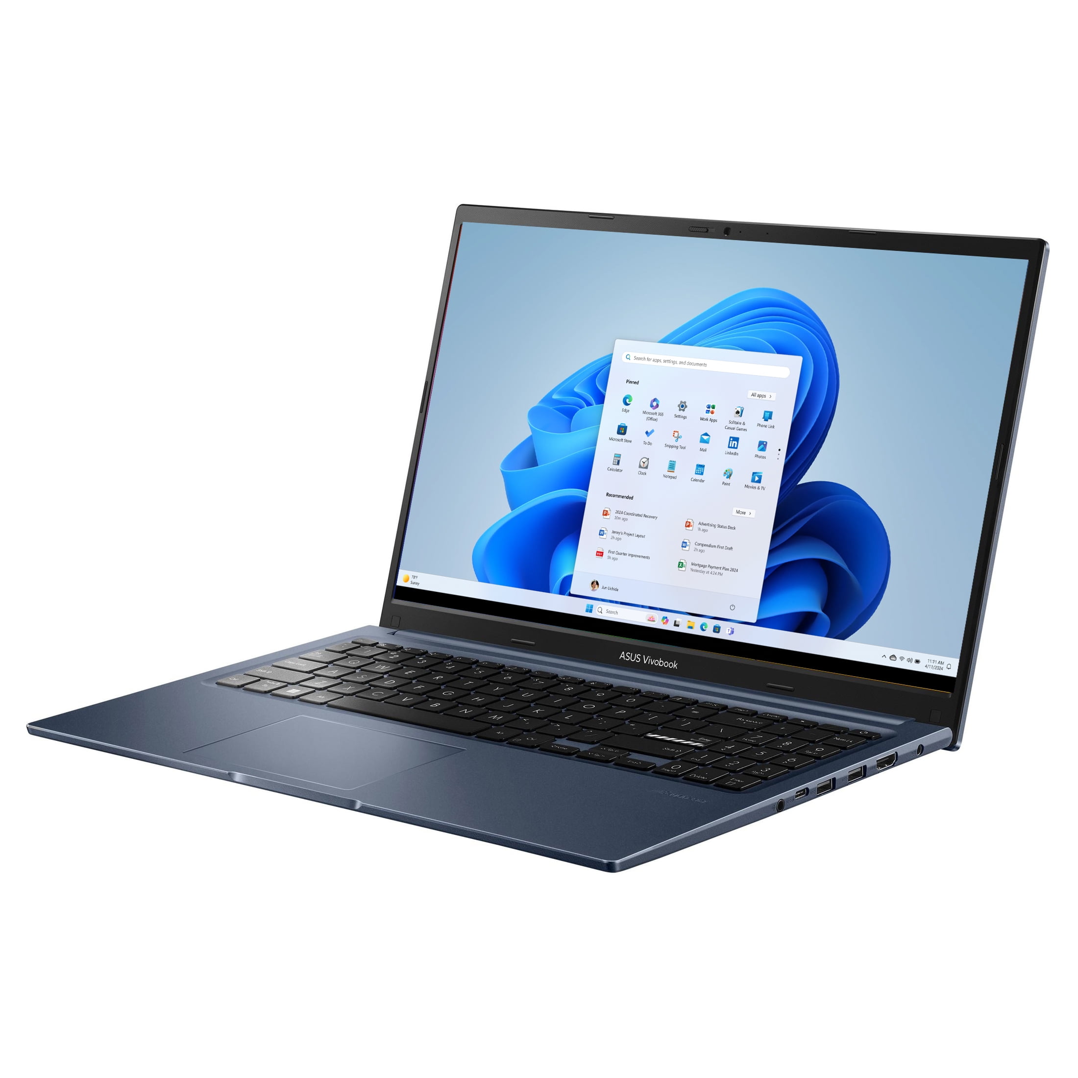 ASUS Vivobook 15.6 inch Windows Laptop Intel Core i5-1235U 8GB RAM 512GB SSD Quiet Blue