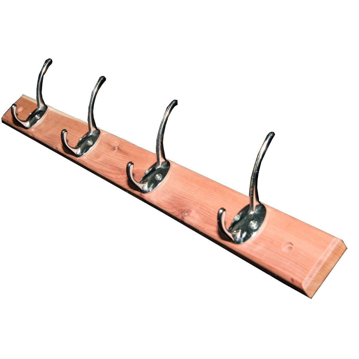 INTERNATIONAL HANGER 4-Hook Cedar Coat Rack for Absorbing Moisture, 1 Pack