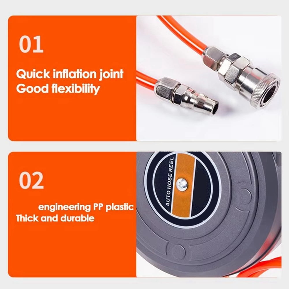 Air Drum Automatic Retractable Air Drum Hose Reel Hose Retractor Reel for Car Washing Car Beauty and Repair