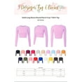 thumbnail image 4 of ORUYROP Women's Solid Long Sleeve Round Neck Crop T Shirt Top, 4 of 4