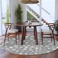 thumbnail image 3 of Round Rug 7Ft Washable Non-Slip, Dog Claws Circle Area Rugs for Living Room Bedroom, Grey Vintage Cartoon Funny Animals Print Indoor Floor Mats Carpet Runner for Home Decor Aesthetic, 3 of 8