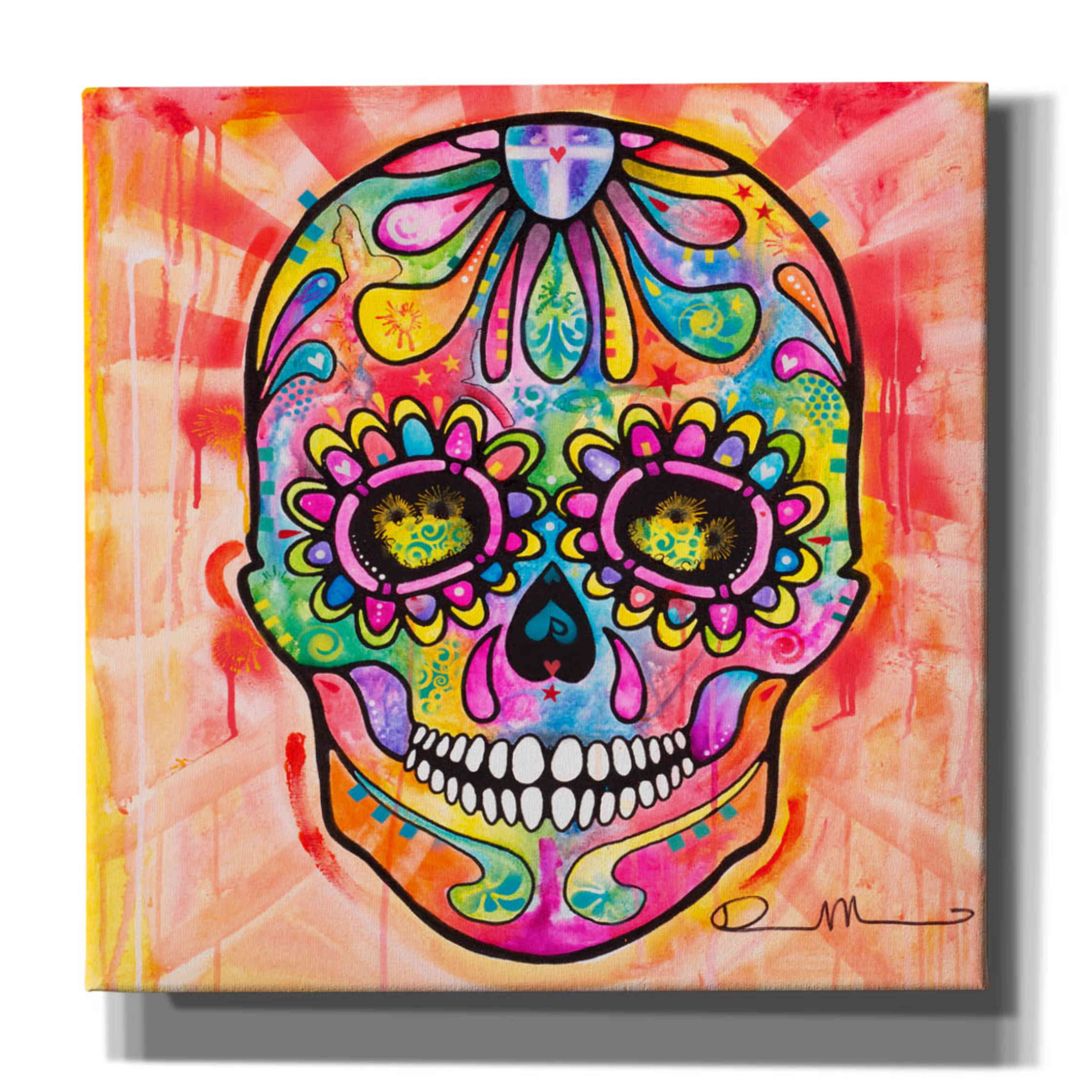 Kreative Wandaufkleber Candy Sugar Skull Graffiti Mädchen