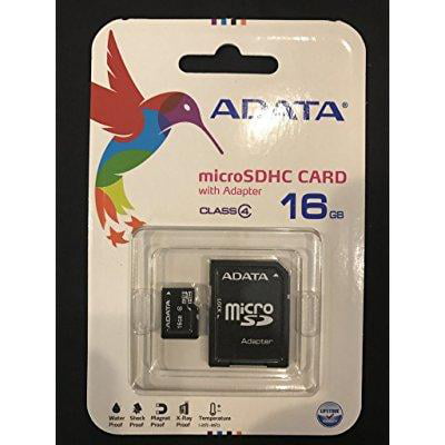 16gb microsdhc class 4 memory card with adapter microsd series