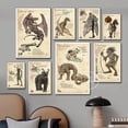 thumbnail image 2 of Cryptids póster de Folklore Cthulhu, Mothman, lukpus, Jersey, Devil, Wendigo, impresión naturalista, lienzo, arte de pared, pintura, decoración del hogar, 2 of 4