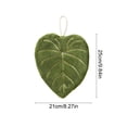 thumbnail image 3 of 1Pcs Leaf Shaped Hanging Kitchen Towels With Hanging Loop Cute Multi-functional Hand Towel Absorbent Easily Drying For Bath/Kitchen/Living Room, 3 of 7