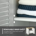 HOMCOM Under Sink Storage Cabinet with Removable Shelf, Bathroom Vanity ...