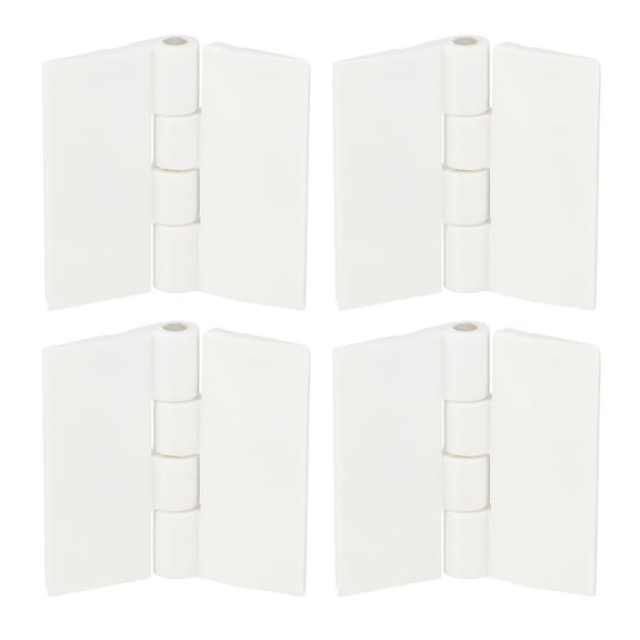 Uxcell 4Pack 30x34mm Inch Acrylic Hinges Mini Hardware Folding Hinge for Box White