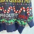 thumbnail image 6 of vigerkar Womens Ugly Christmas Sweater Funny Xmas Santa Claus Pullover Top Knit Casual Long Sleeve Sweater (Blue, XL), 6 of 8
