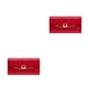 thumbnail image 4 of Cartera de cuero para mujer Sonducket portátil elegante de gran capacidad con cremallera Rojo Tipo 1 2piezas, 4 of 4