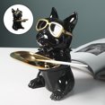 thumbnail image 2 of Resina Bulldog Estatua Moda Creativa Fresca Decorativa Moderna Estatuilla negro Sunnimix Estatua de bulldog, 2 of 8