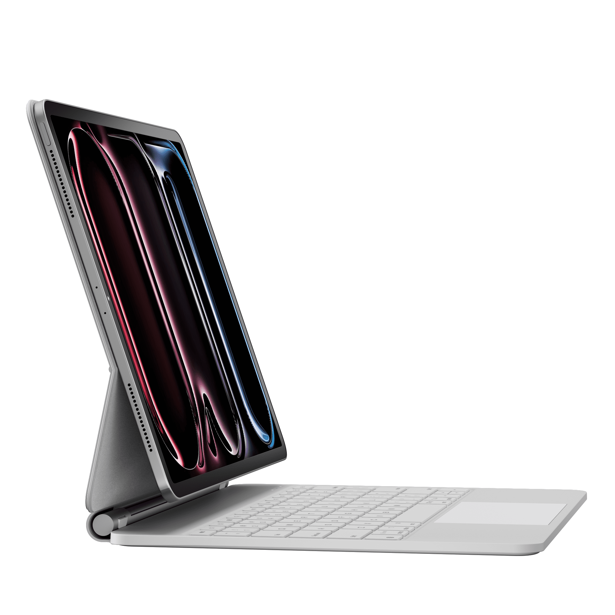 edaiser Wireless Magic Keyboard Case + Magnetic Cover Compatible with Apple iPad Pro 13-inch M4 2024, Off White