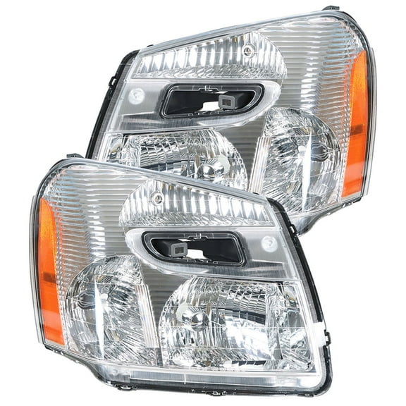 munirater Headlights Assembly 15888058 15888059 Replacement for 2005-2009 Chevy Equinox Projector Headlamps Pair Left Right Side (Passenger & Driver Side)