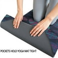 thumbnail image 3 of Multicolor Feather Pattern Hot Yoga Mat Towel Non Slip for Hot Yoga - Quick-Drying Yoga Mat Cover with 4 Corner Pockets with Travel Bag - Hot Yoga Towel Non Slip 74"x26", 3 of 6