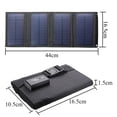 thumbnail image 4 of Cargador de panel solar USB plegable impermeable 20W 5V para senderismo (camuflaje), 4 of 7