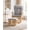 Natural Wood and Dove Gray Fabric, variant on Suite Bebe Contempo Wooden Nursery Rocking Chair with Ottoman, Baby Nursing Glider Rocker, White/Dove Gray