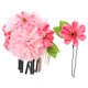 thumbnail image 1 of KAKOWELY 2 horquillas para el pelo con flores para tocado de playa, accesorios florales para el cabello con flores para festividades., 1 of 4