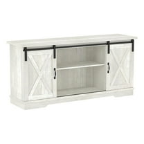 Bowery Hill Modern Wood TV Stand for TVs up to 58" in Stone Gray