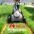 thumbnail image 2 of Litheli 40V Cordless Electric Lawn Mower, 14-Inch, Brushless Motor, 5-Position Height Adjustment, with 2 x 5.0Ah Battery, for Lawns & Gardens, 2 of 7